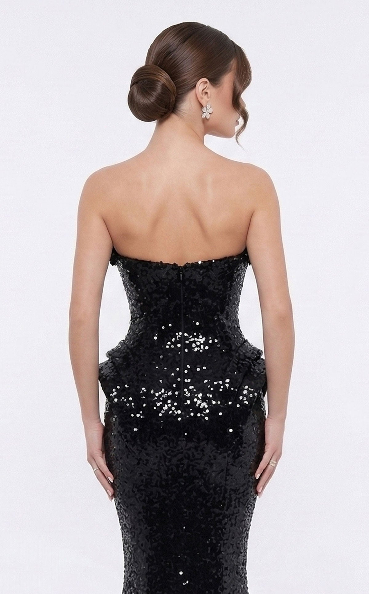 Fouad Sarkis 2263B in Black — back bodice detail