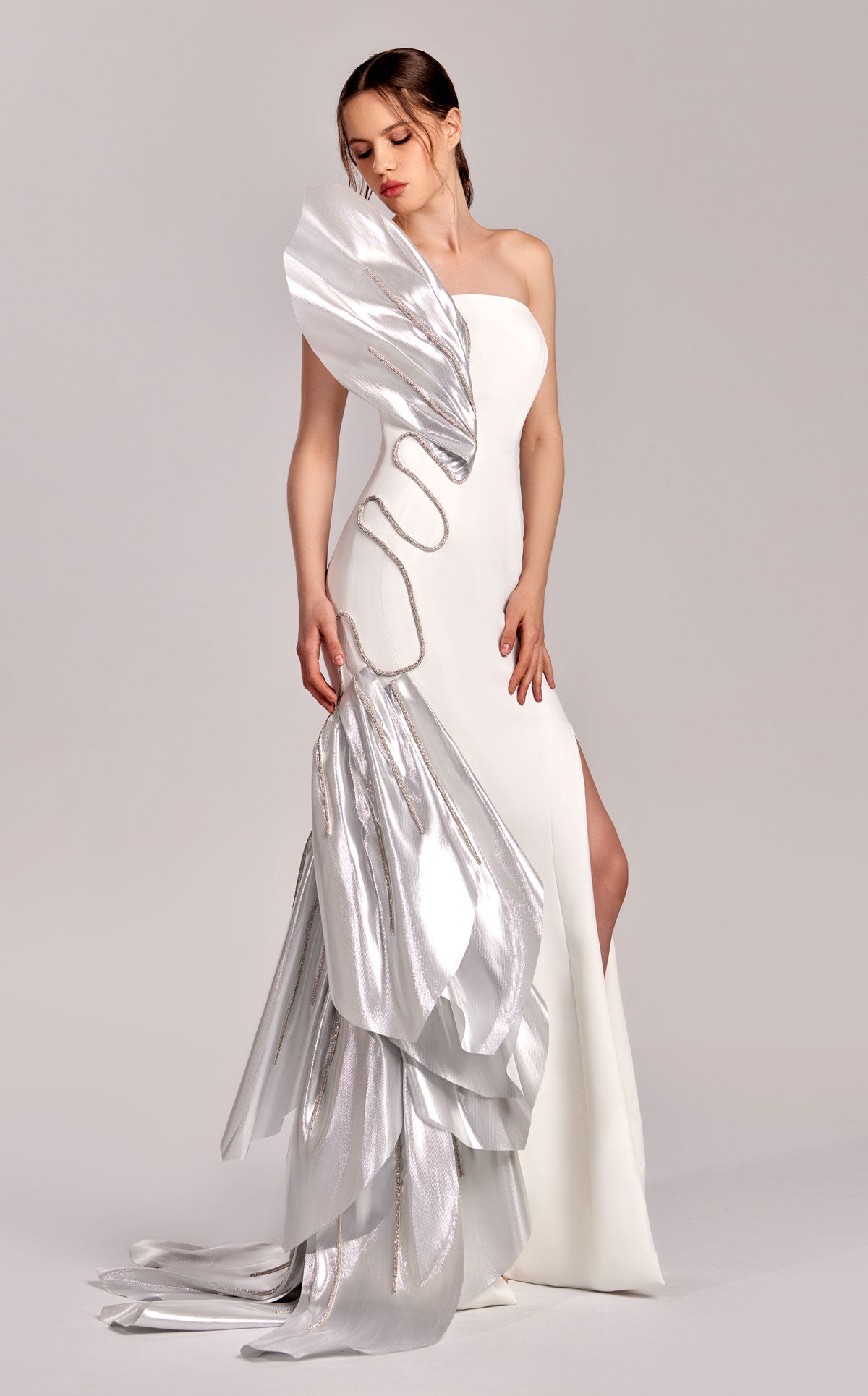 Gaby Charbachy G1824 — White & Silver