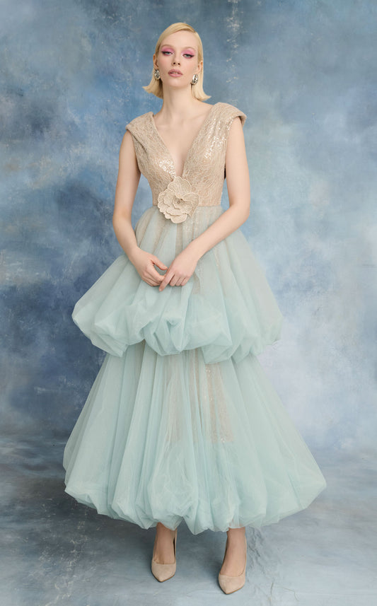 Nour N0719 — Ivory/Blue