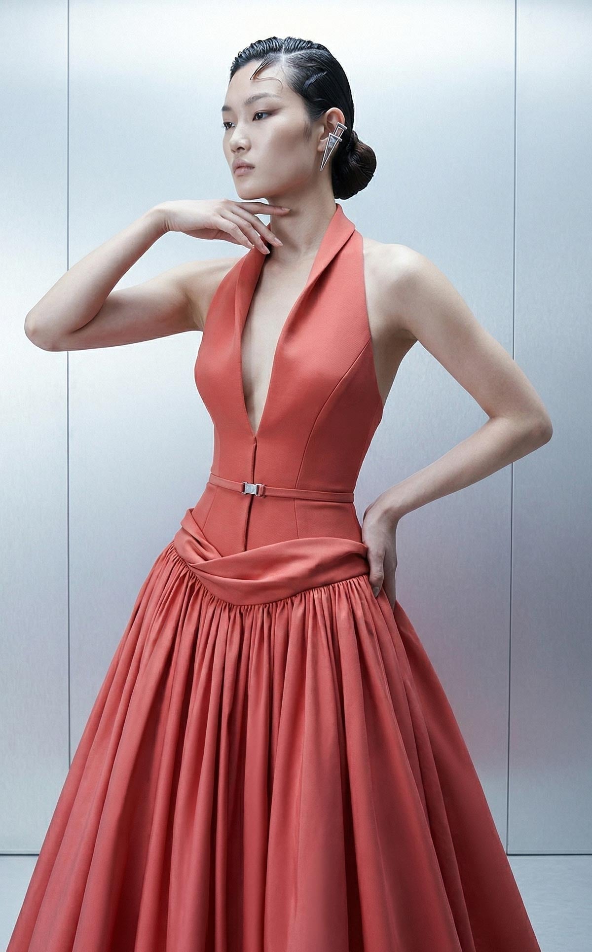 Eli the Label E0163 — Coral — detail 3