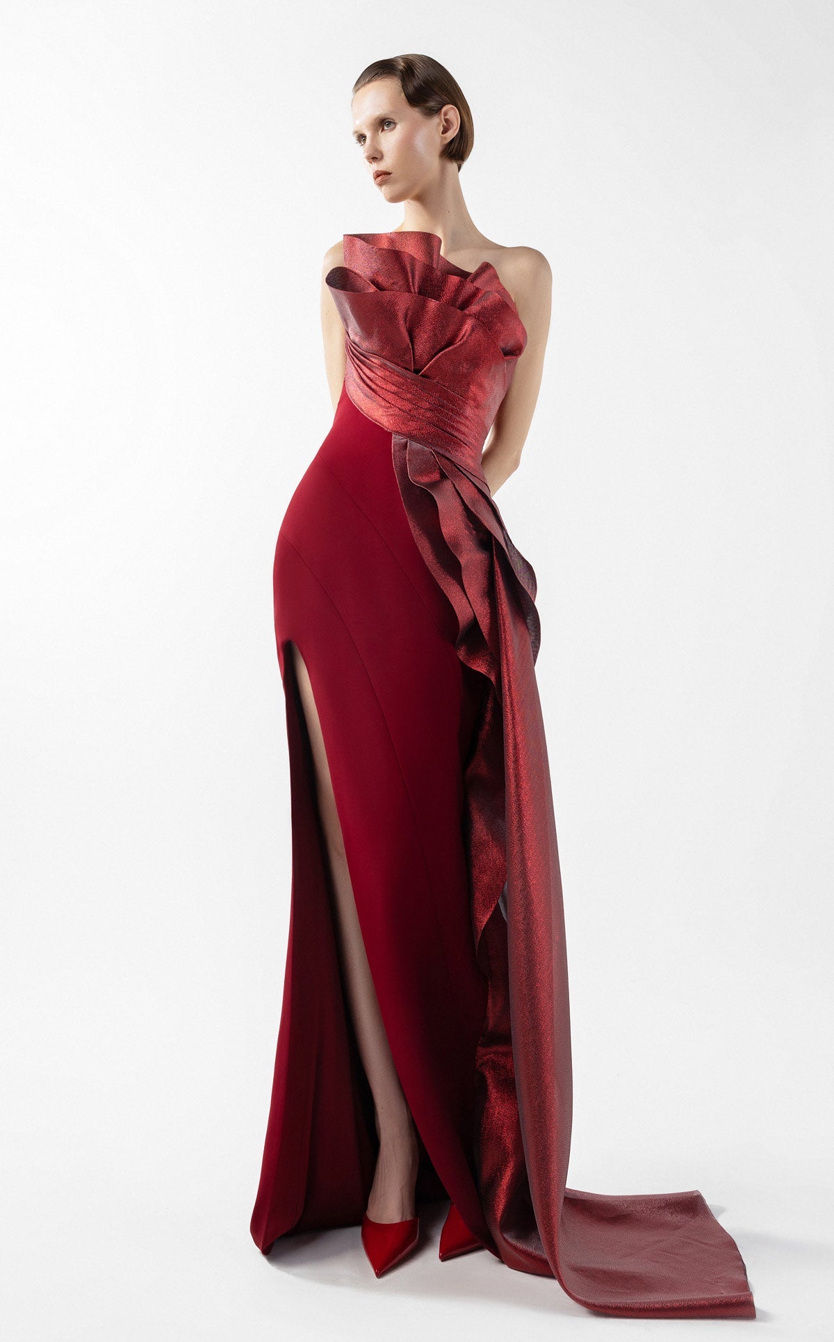 Gaby Charbachy G2037 — Burgundy — front