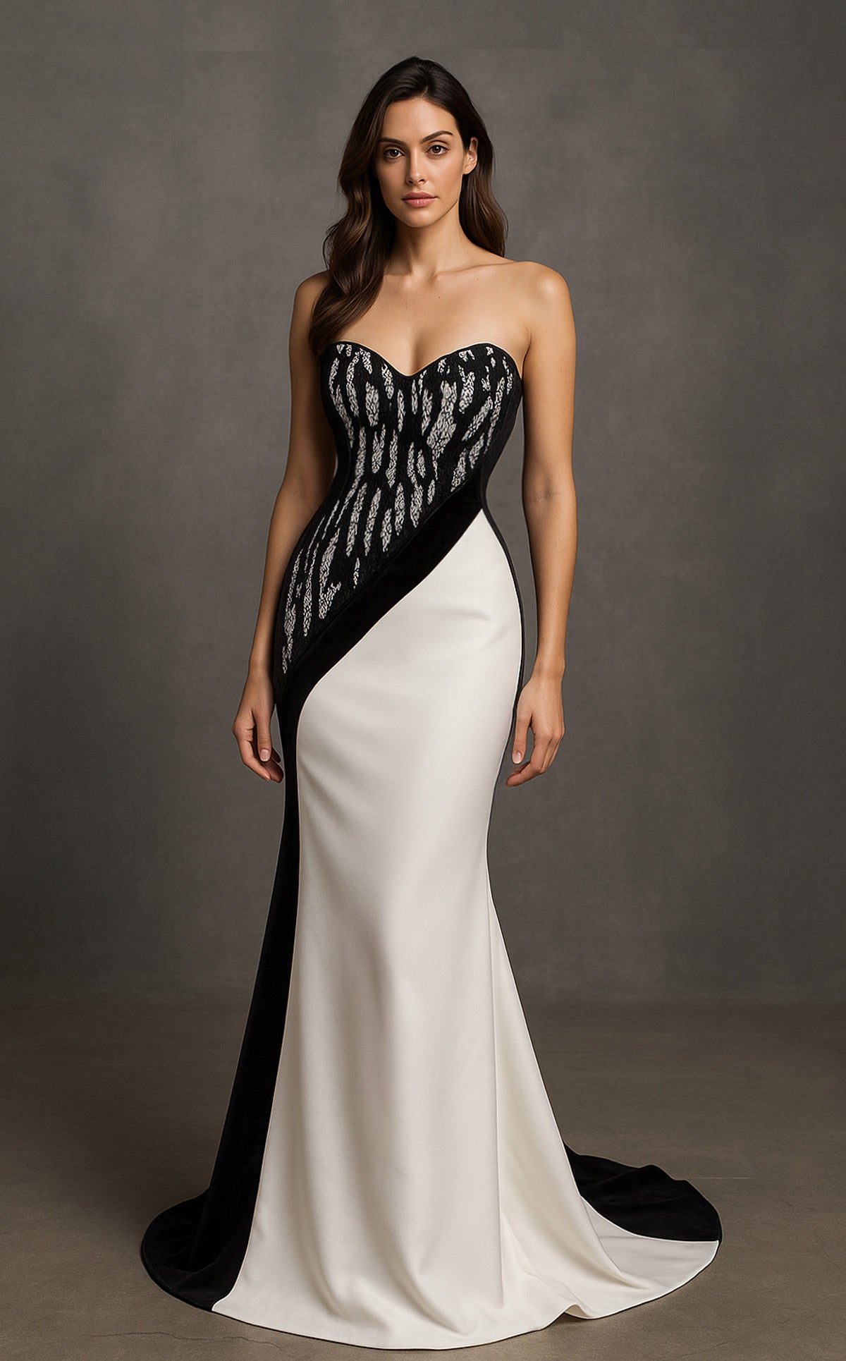 MNM Couture B1175 — Black/White