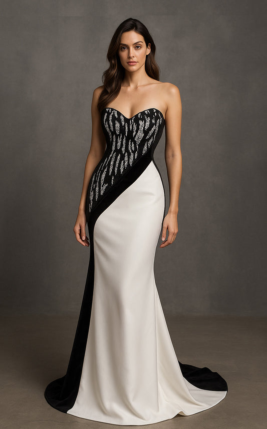 MNM Couture B1175 — Black/White