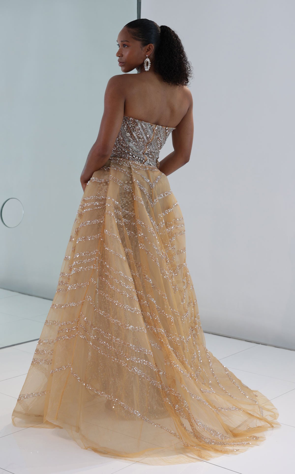MNM Couture M1186 — Beige — back