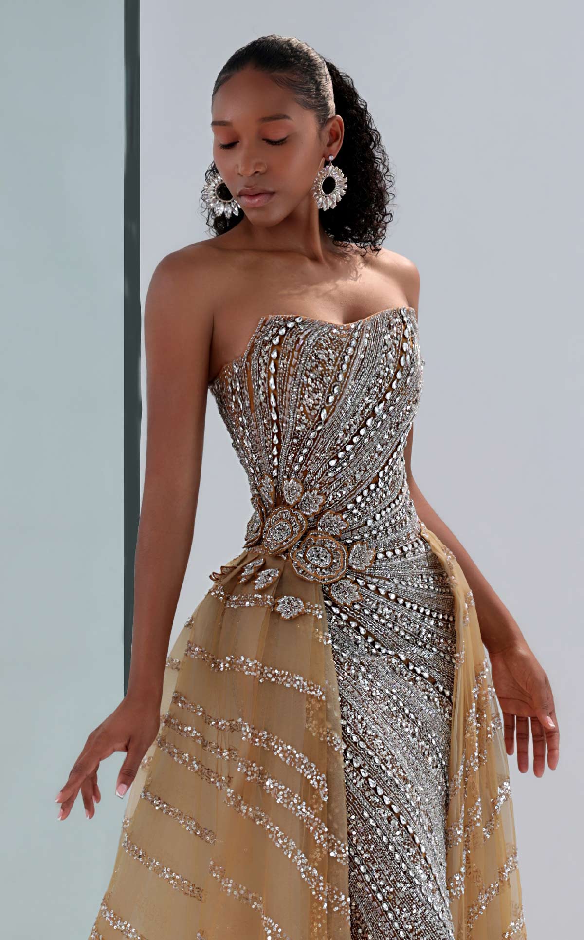 MNM Couture M1186 — Beige — detail