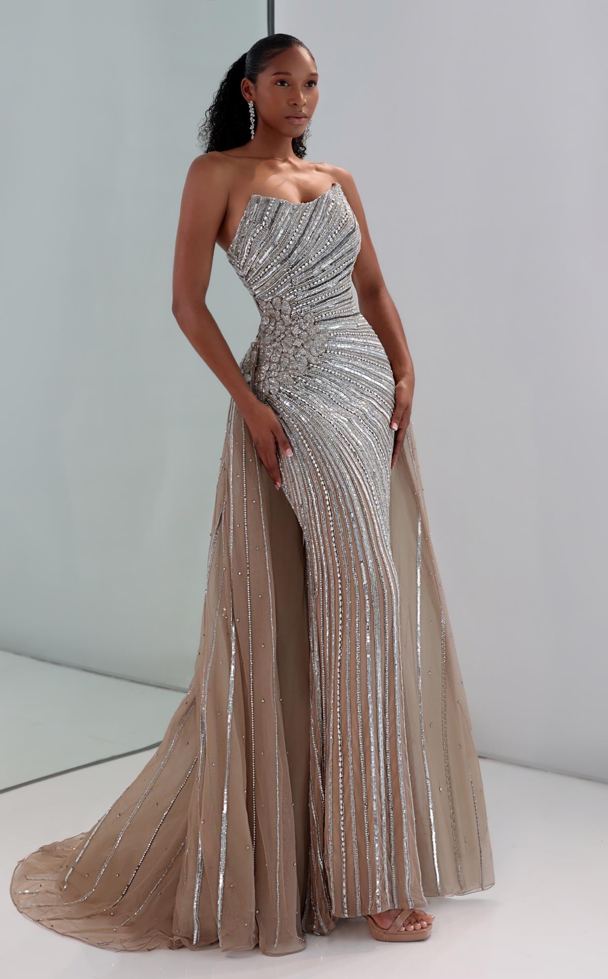 MNM Couture M1189 — Silver — front