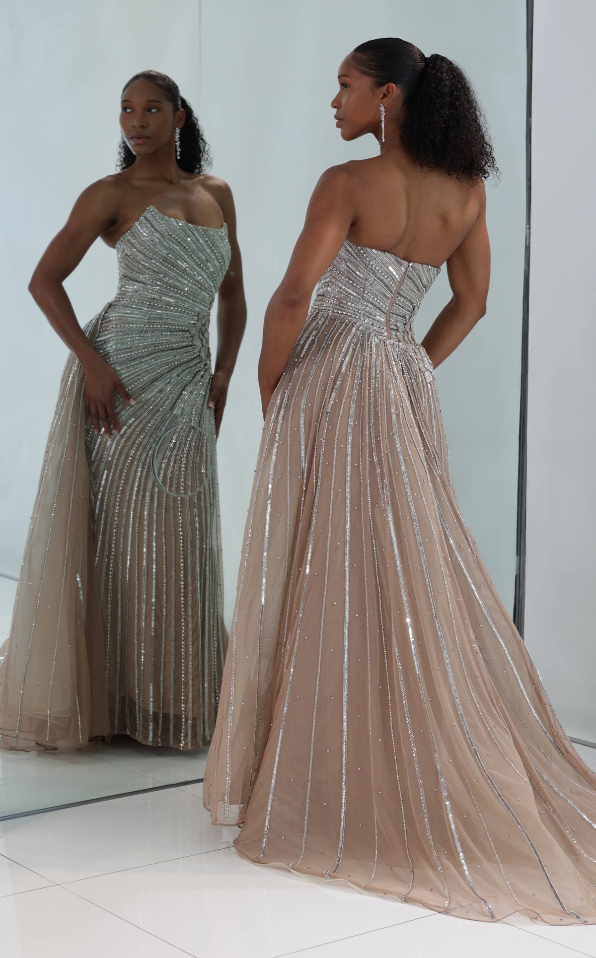 MNM Couture M1189 — Silver — back 3