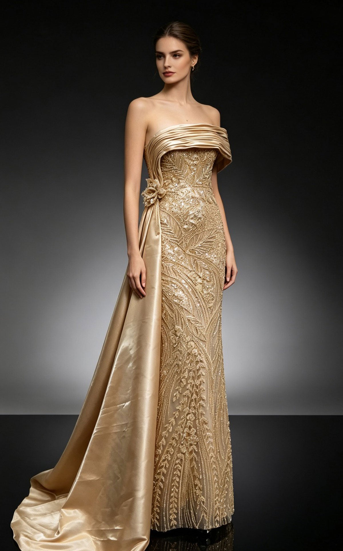 MNM Couture M1313A — Gold — front