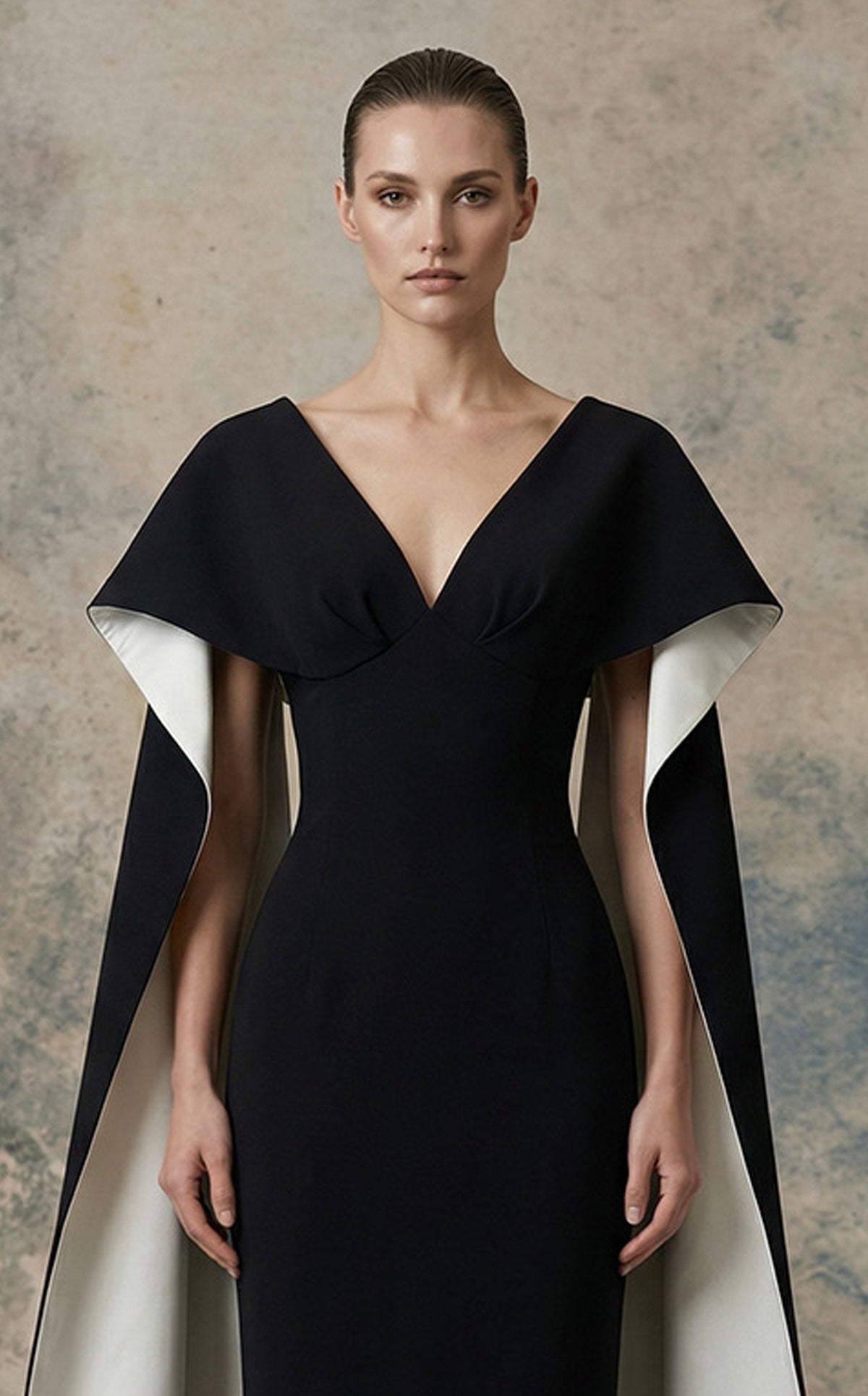 Nour N0746 — Black/White — detail
