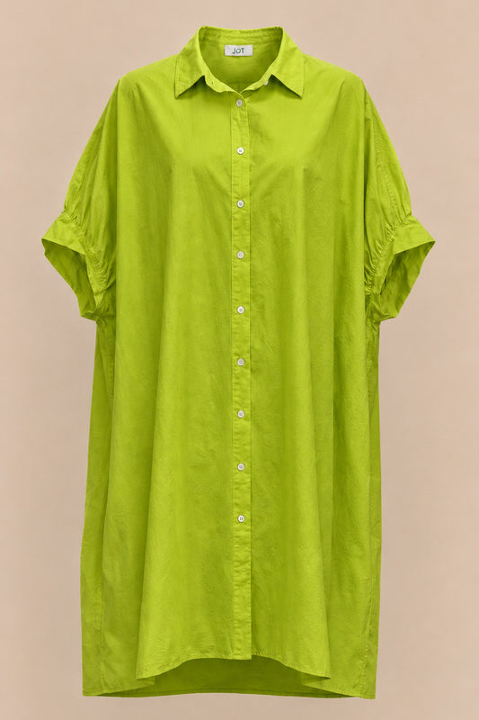 Oversized Poplin Shirt Dress